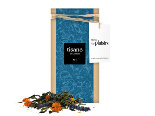 Tisane du jardin n°1 Terre de Plaisirs. Verveine citron, menthe poivrée, agastache, calendula